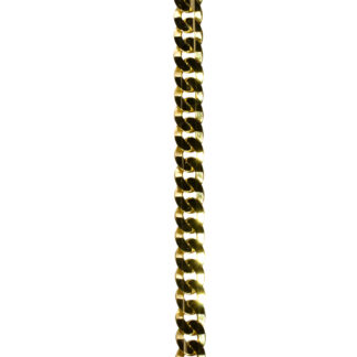 The Escambia:  Men's 14K Yellow Gold Italian Curb Link Bracelet