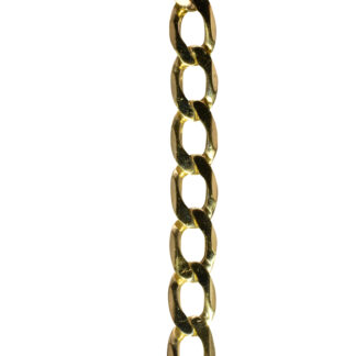 SOLD - The Autauga:  Men's Vintage Yellow Gold Curb Chain Bracelet