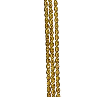 The Lowndes:  Ladies 14K Yellow Gold Turkish Triple Rope Bracelet