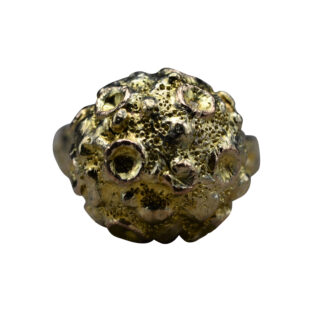 The Blissfield:  Ladies Mid Century 14K Landing on the Moon Celestial Cocktail Ring