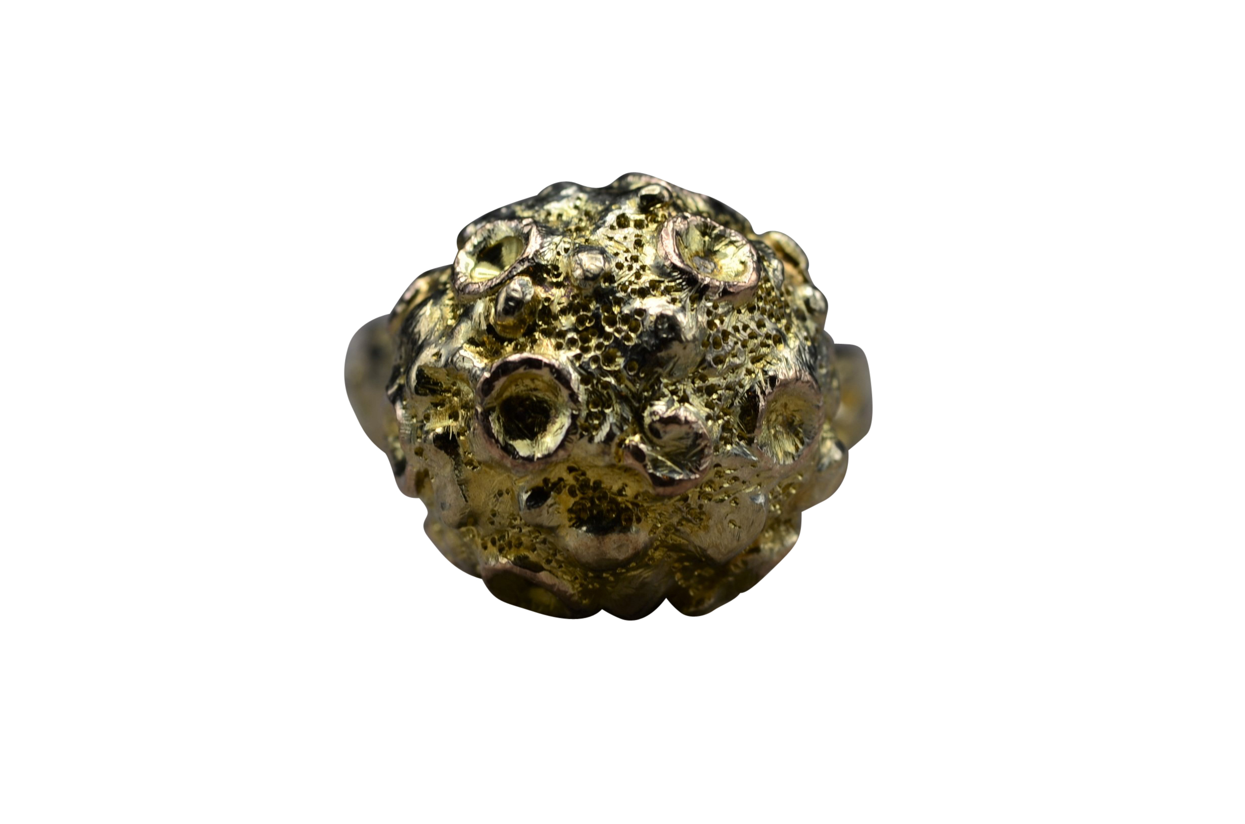 The Blissfield: Ladies Mid Century 14K Landing on the Moon Celestial Cocktail Ring
