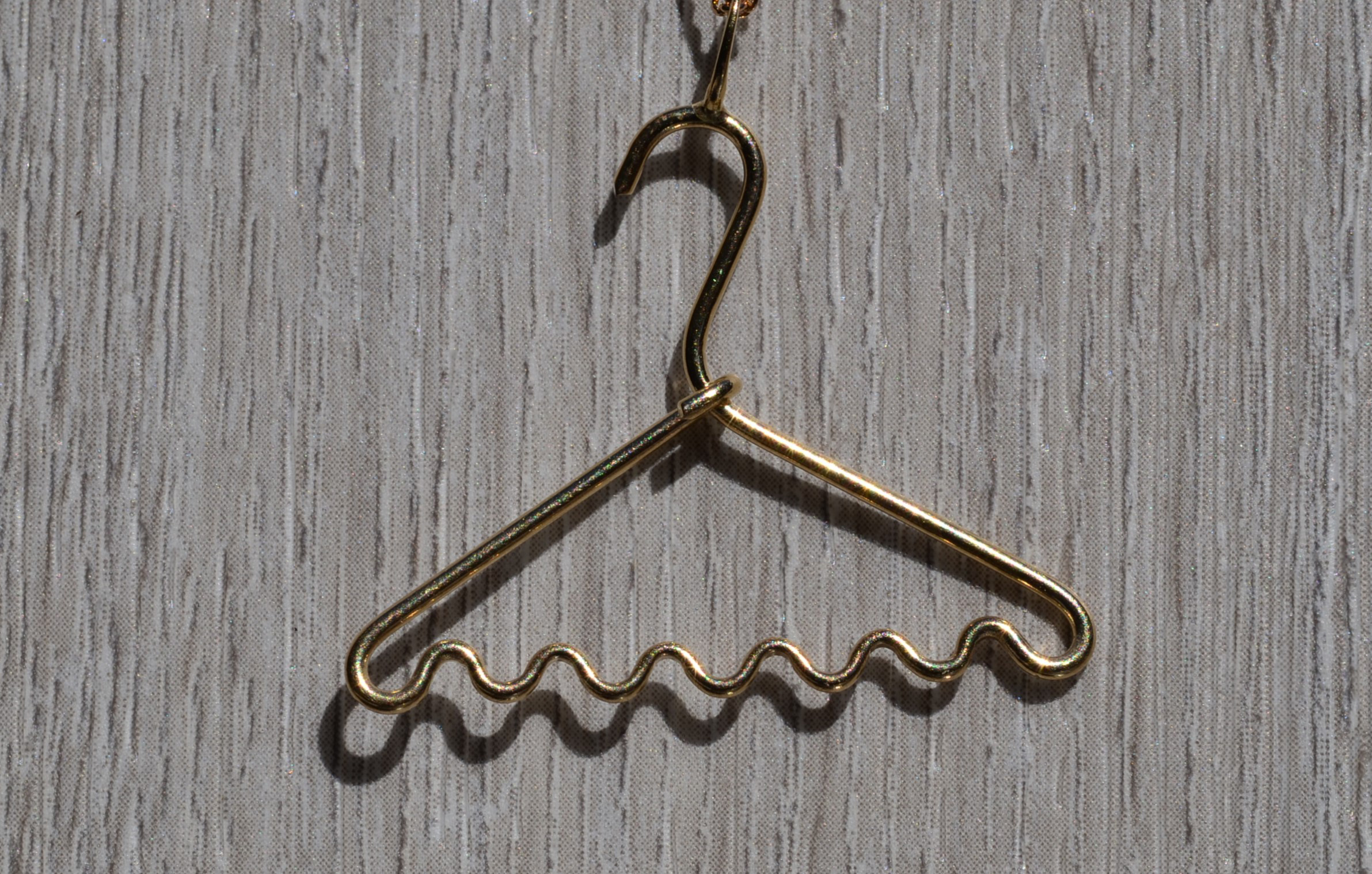 SOLD: The Calland: 14K Yellow Gold Hanger Charm Holder or Pendant - Image 2