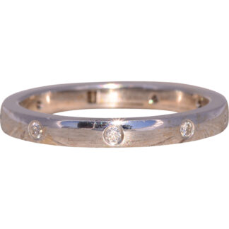 The Click-Fit Spark: Natural Diamond Band in White Gold
