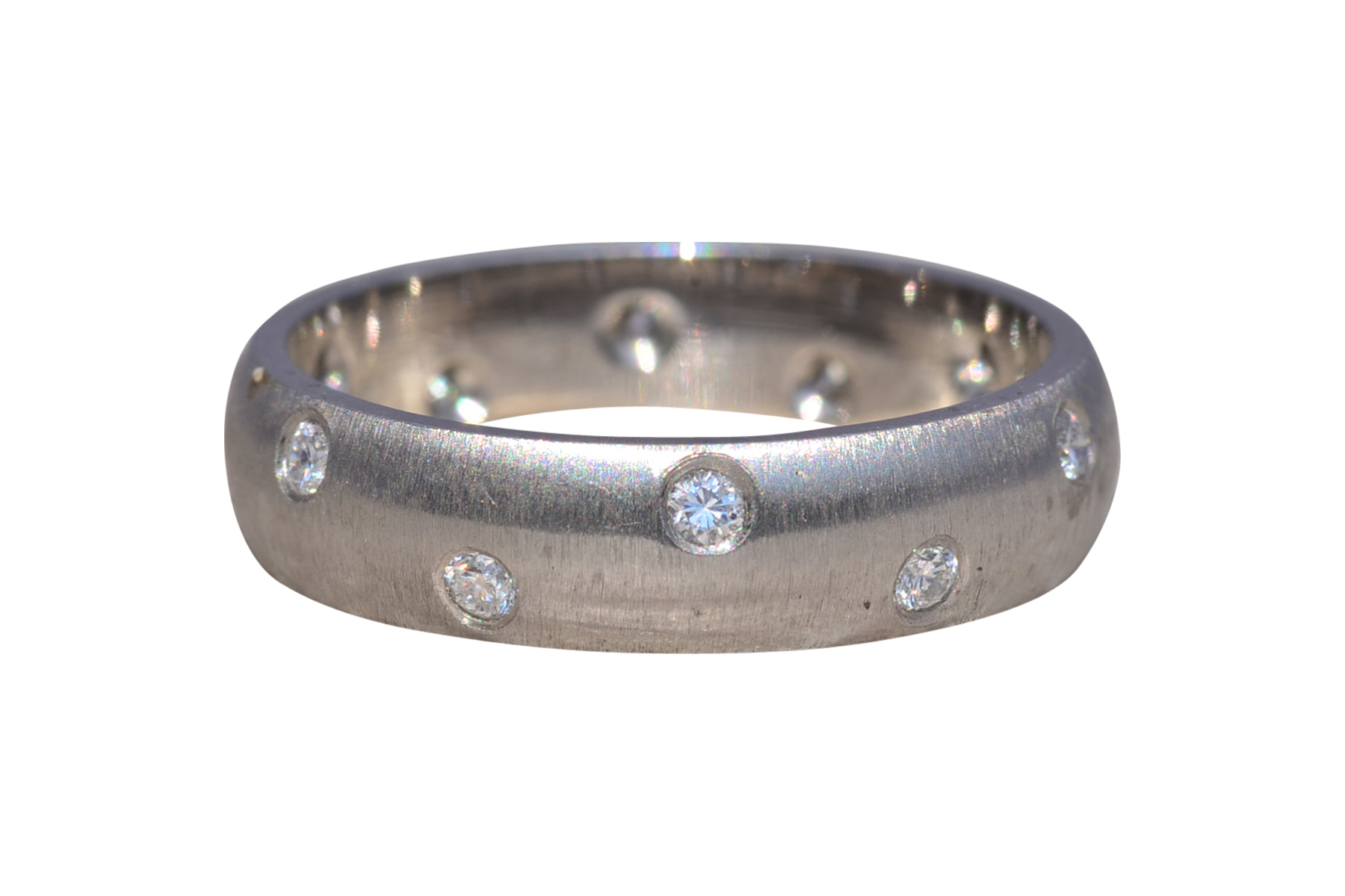 The Starlight Band: Natural Diamond Ring in Platinum