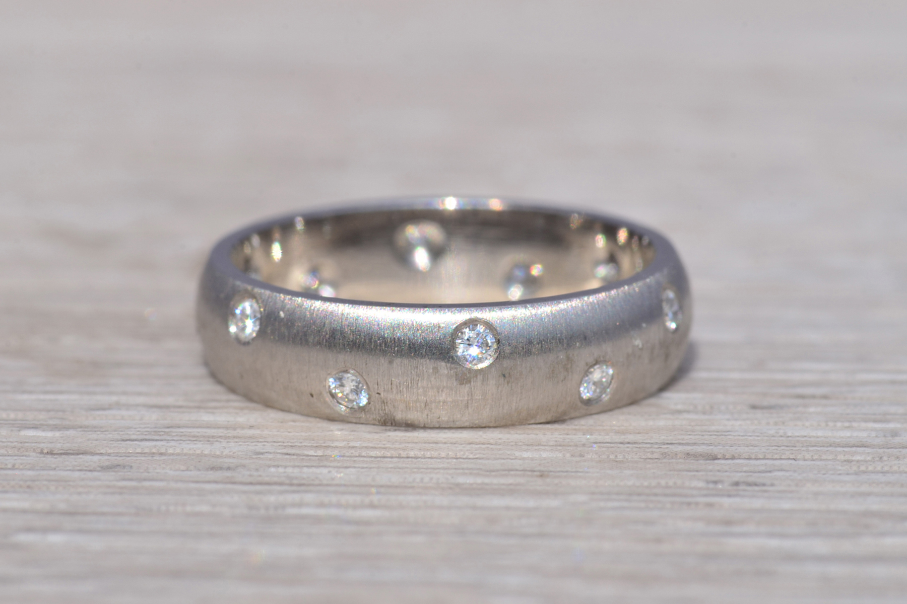 The Starlight Band: Natural Diamond Ring in Platinum - Image 4