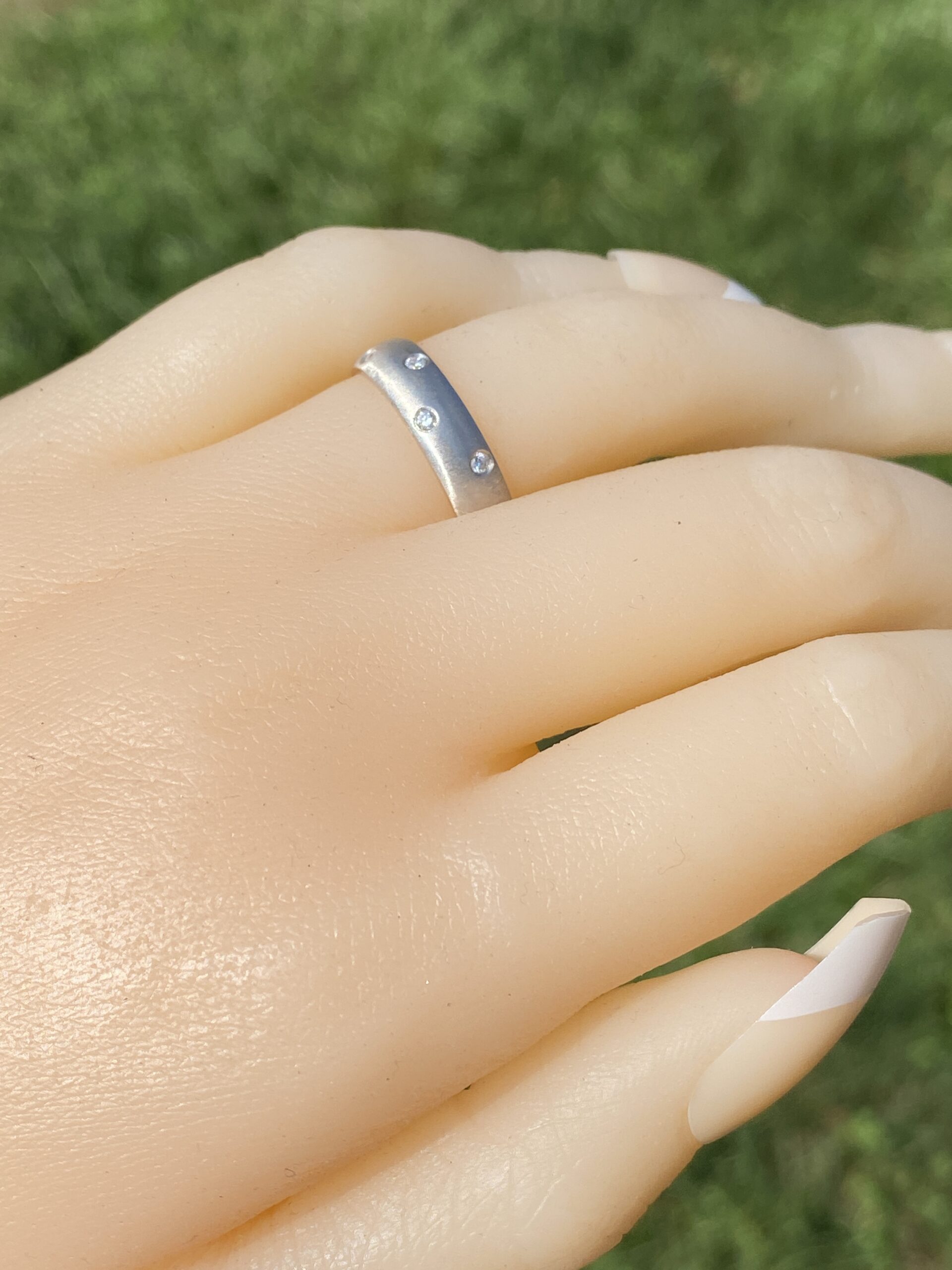 The Starlight Band: Natural Diamond Ring in Platinum - Image 7
