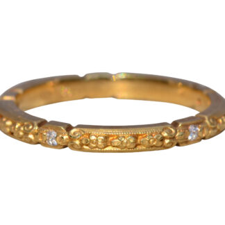 SOLD - The Golden Whisper: Natural Diamond Eternity Band in 18 Karat Yellow Gold