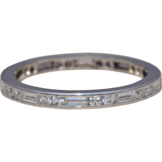 The Platinum Linea: Natural Diamond Eternity Band in Platinum