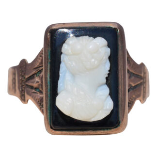 SOLD - The Regency Muse: Georgian Cameo Ring in Rose Gold