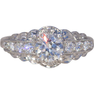 SOLD - The Hollywood Glamour: Mid-Century Diamond Ring in Platinum