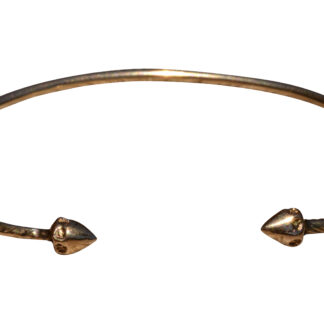 SOLD - The Belmar:  Vintage Minimalist Bangle Bracelet in Yellow Gold