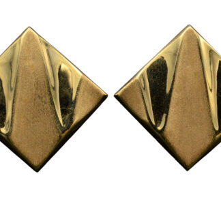 The Riverview:  Vintage Earrings in Yellow Gold