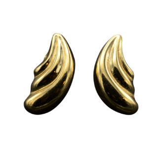 The Barrington:  Vintage Yellow Gold Earrings