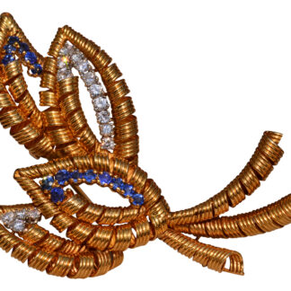The Cap Sante: Antique Tiffany and Company Sapphire and Diamond Brooch