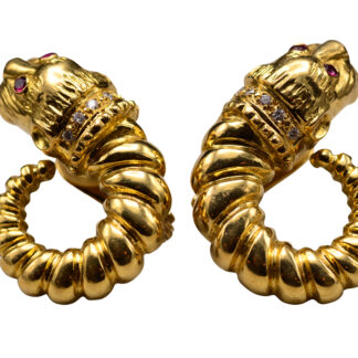 The Chimera: Vintage Zolotas Signed Chimera Earrings