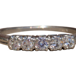 SOLD - The Yardley:  Platinum & Diamond Band set with Diamonds