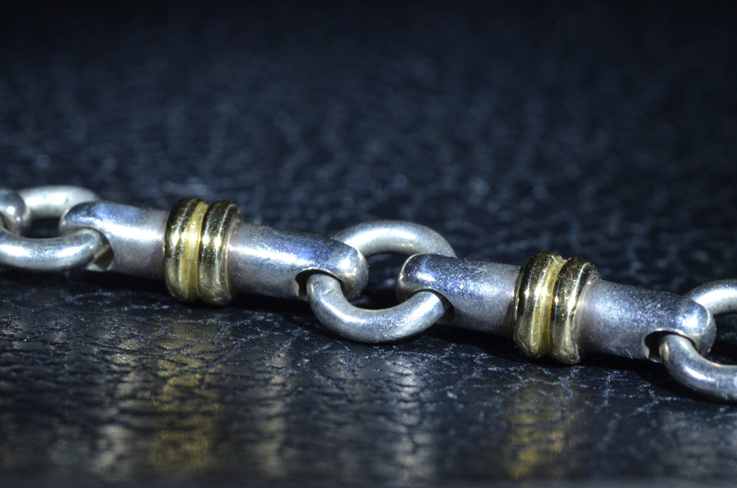 SOLD - The Valencia: Tiffany & Co. Sterling and Gold Bracelet - Image 8