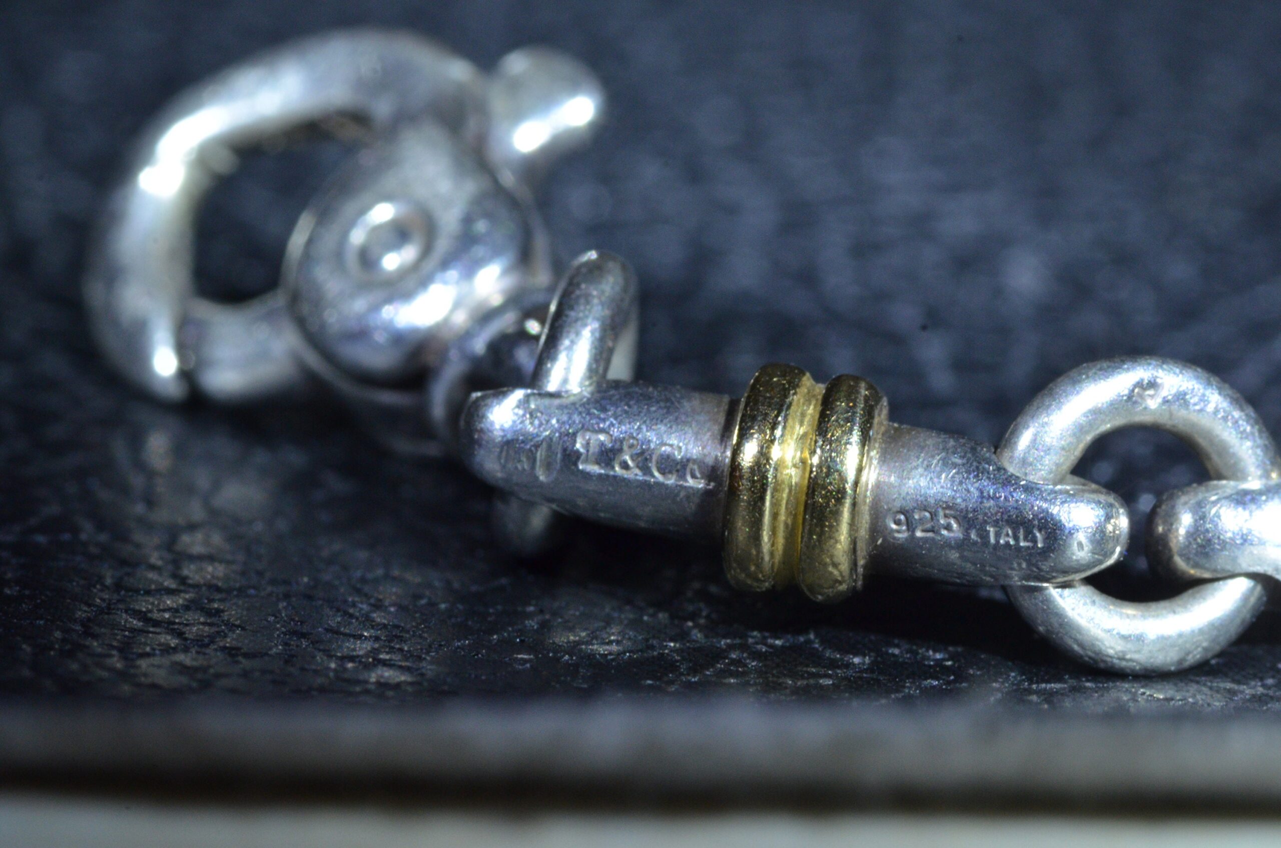 SOLD - The Valencia: Tiffany & Co. Sterling and Gold Bracelet - Image 9