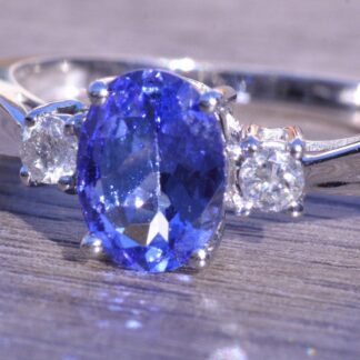 SOLD - The Chalfont:  Tanzanite & Diamond Ring