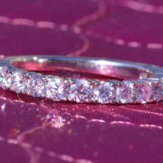 The Mariella:  14 Karat White Gold Stackable Diamond Band set with 1.05 ctw Diamonds