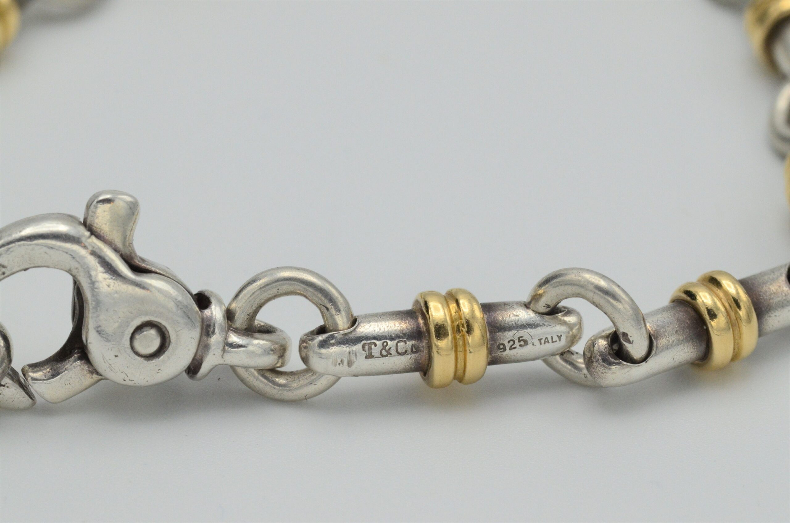 SOLD - The Valencia: Tiffany & Co. Sterling and Gold Bracelet - Image 3