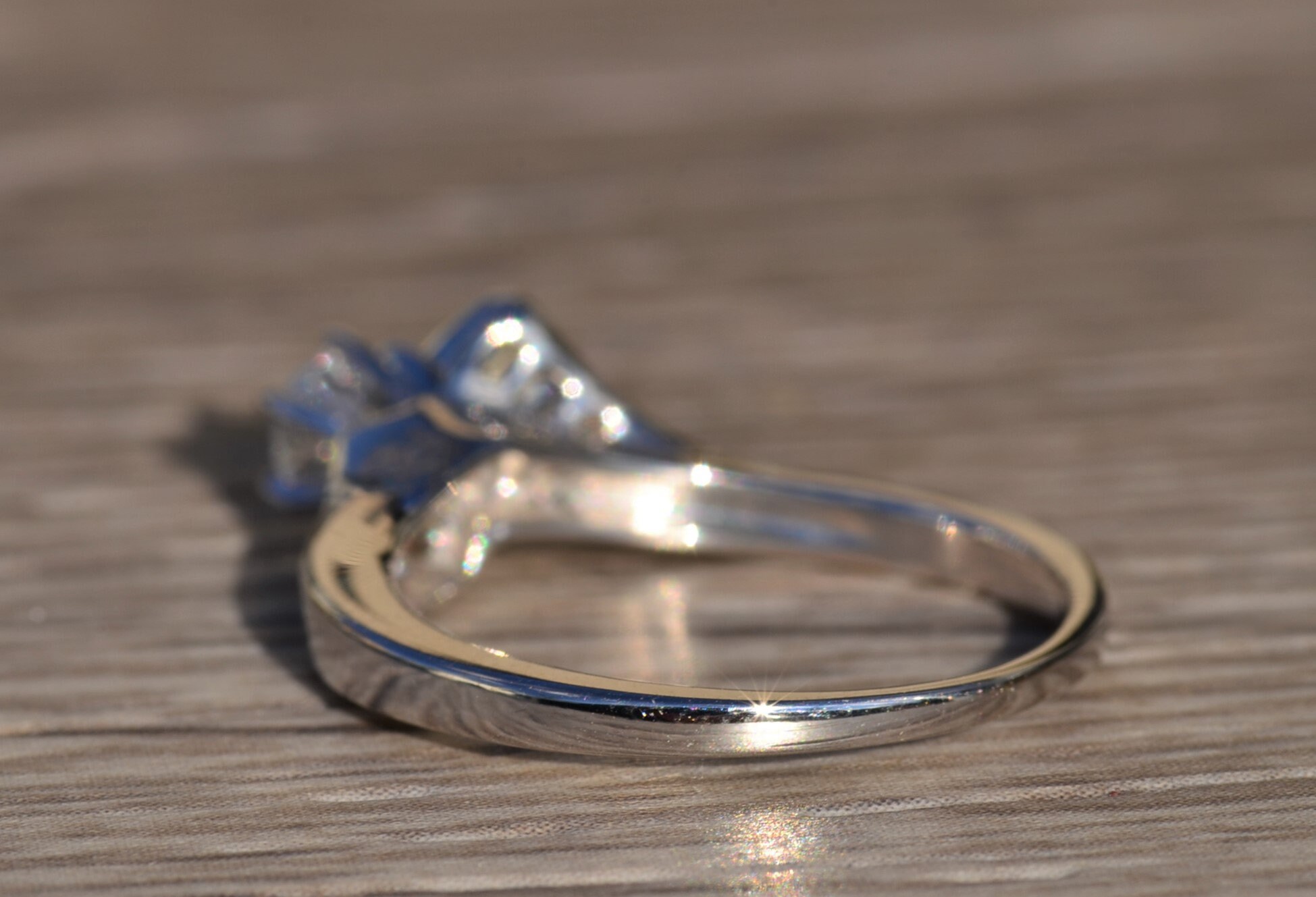 The Bibiana: Ladies Vintage Diamond Engagement Ring in 14K Gold - Image 3