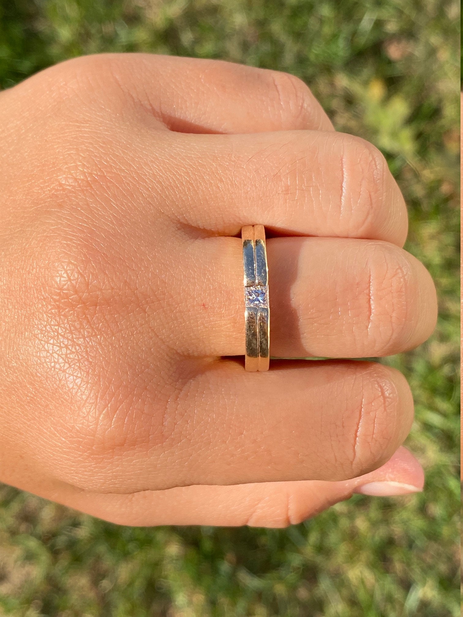 The Blissdom: Ladies 14K Gold Engagement Style Ring set with 0.31 CT Diamond - Image 10