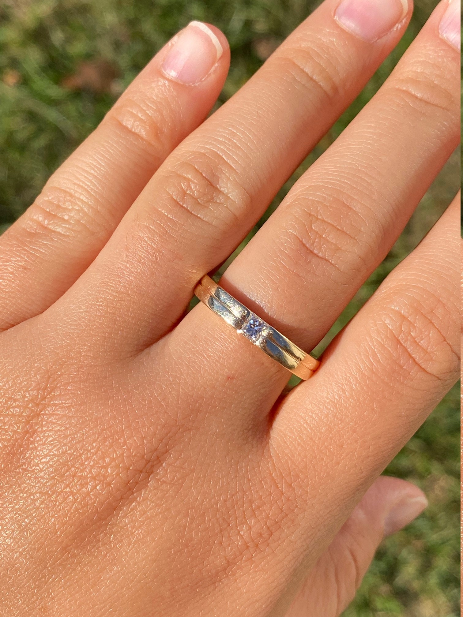 The Blissdom: Ladies 14K Gold Engagement Style Ring set with 0.31 CT Diamond - Image 8