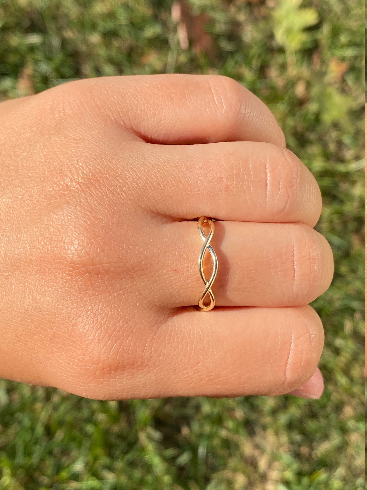 SOLD - The Paschall: Ladies Signed Gabriel and Co 14K Twisted Grapevine Band - Image 11