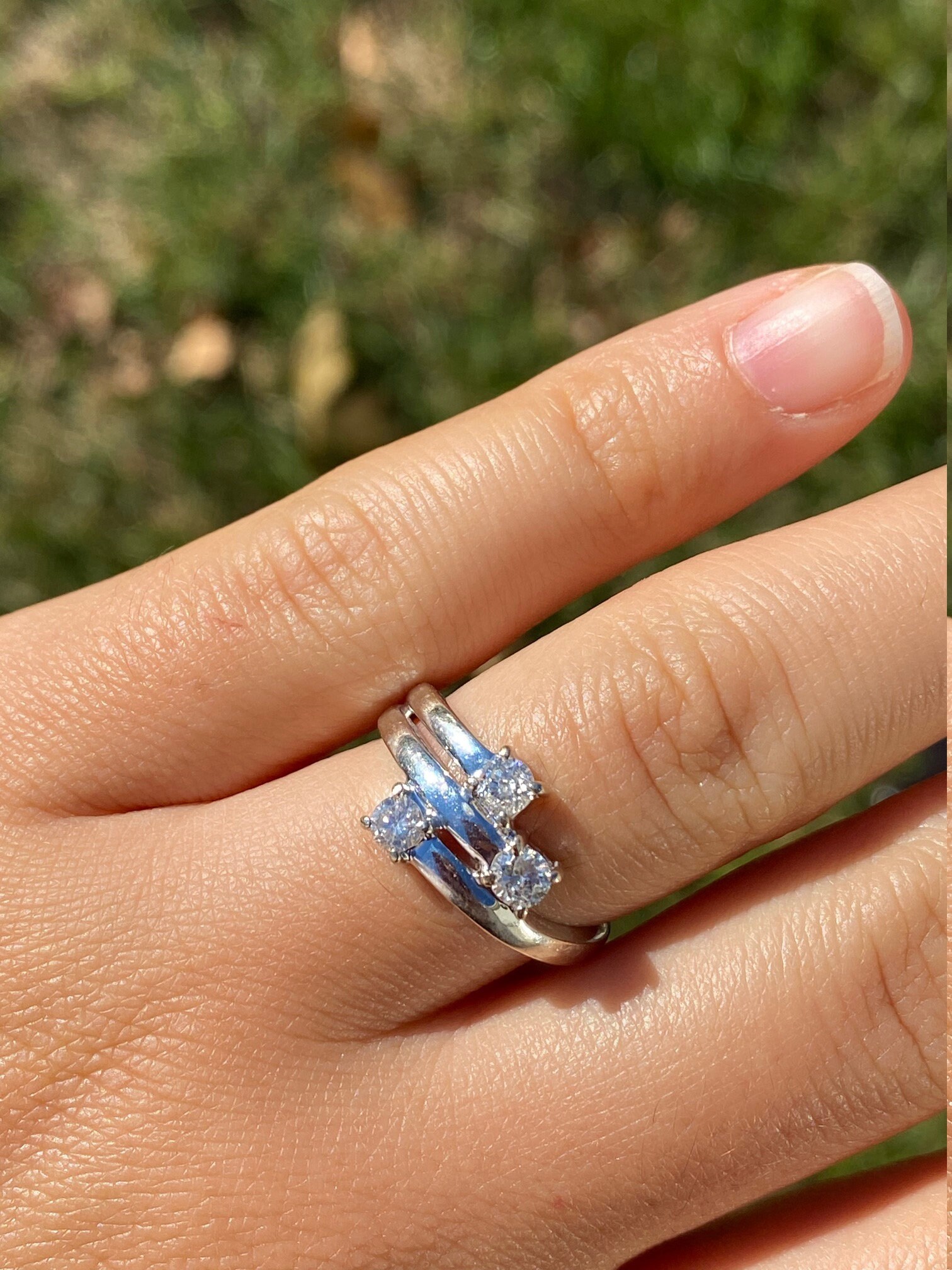 The Livonia: Ladies 14K White Gold Cocktail Ring set with 0.50 CTW Diamonds - Image 9