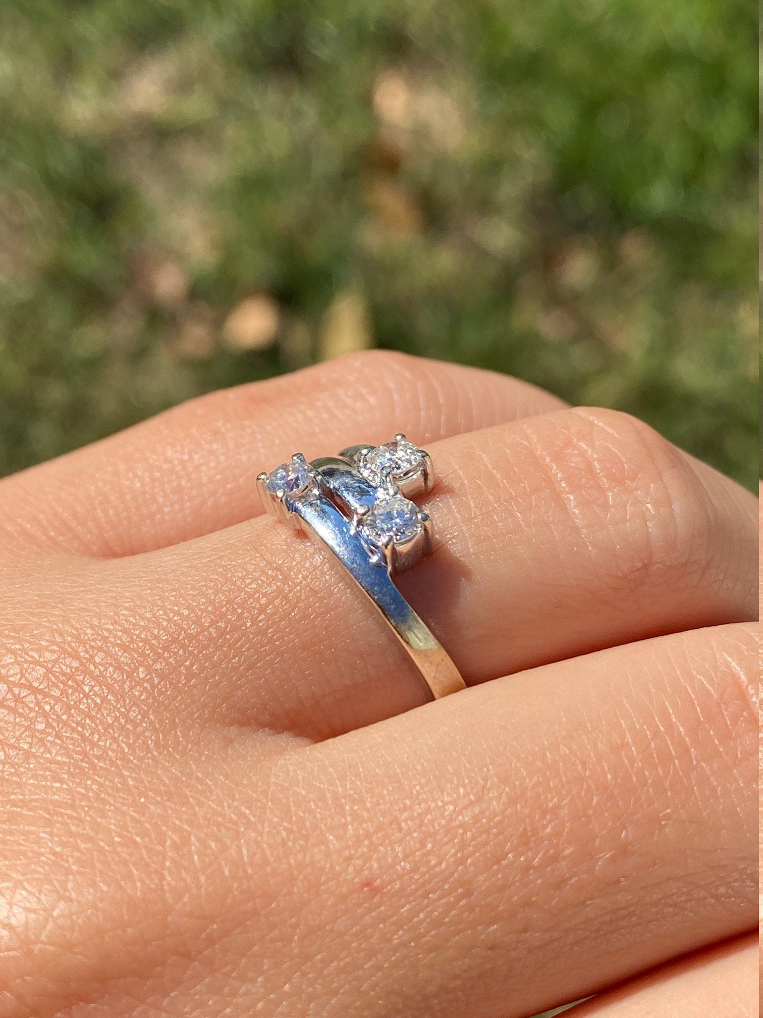 The Livonia: Ladies 14K White Gold Cocktail Ring set with 0.50 CTW Diamonds - Image 10