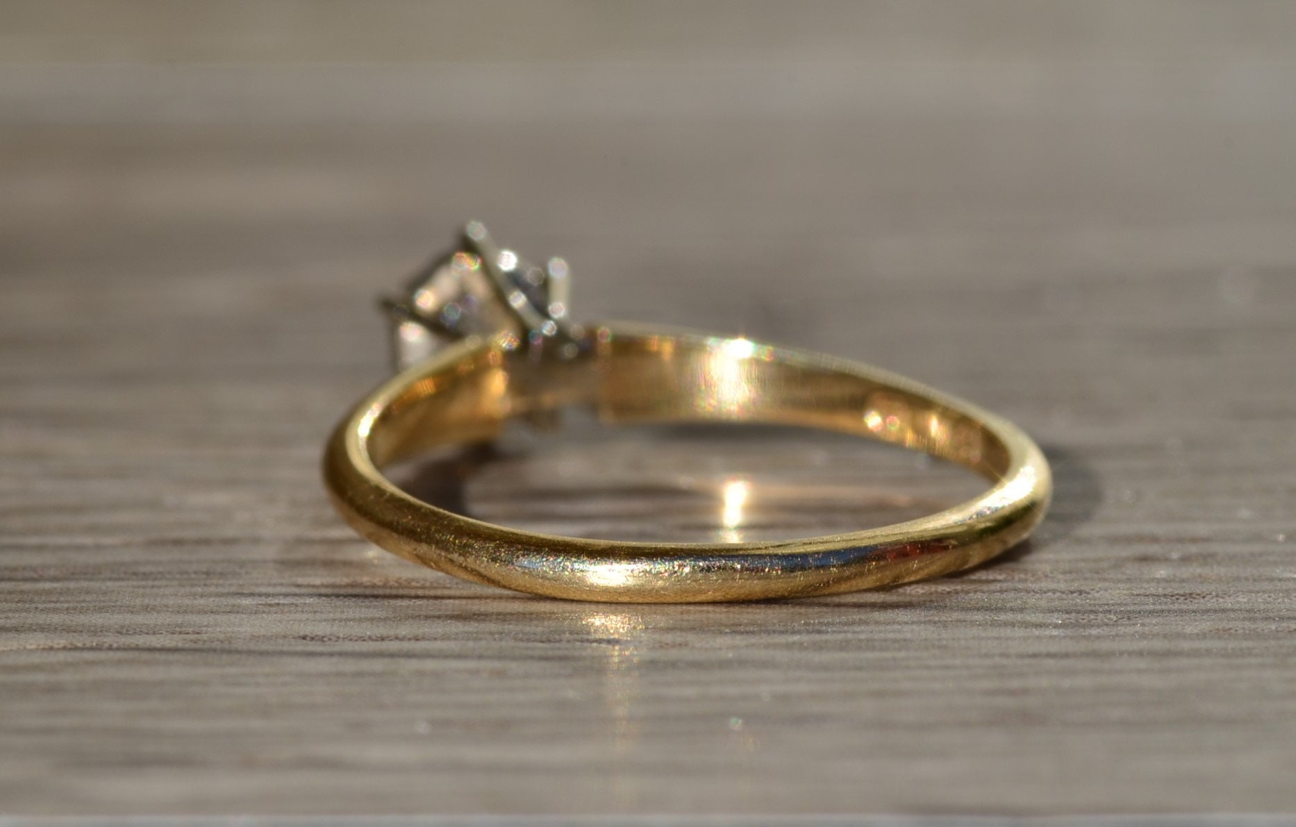The Galewood: Ladies 14K Solitaire Engagement Ring - Image 4