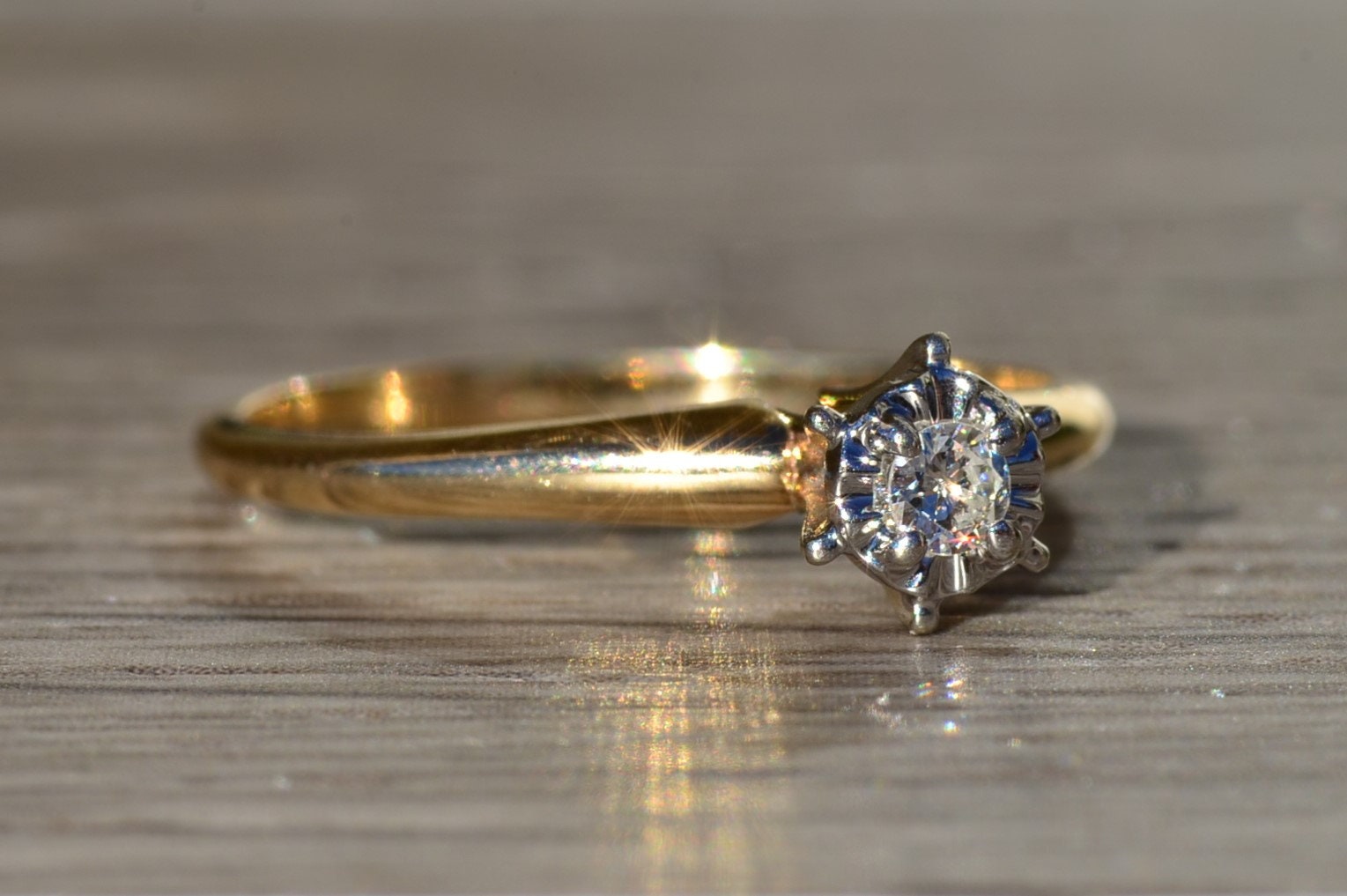 The Galewood: Ladies 14K Solitaire Engagement Ring - Image 6