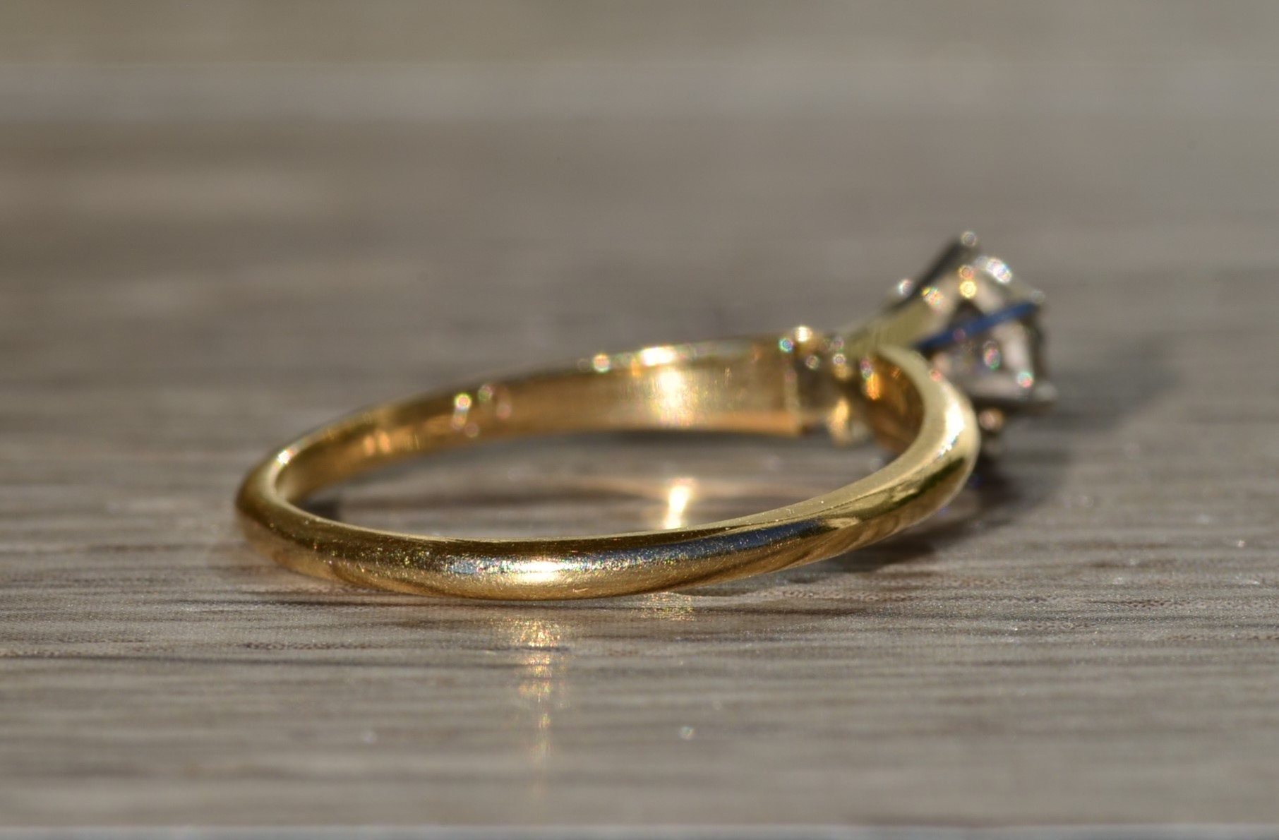 The Galewood: Ladies 14K Solitaire Engagement Ring - Image 5
