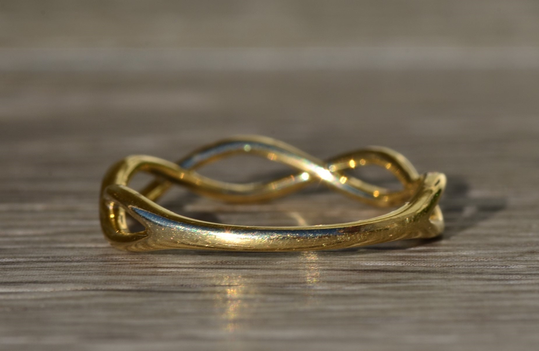 SOLD - The Paschall: Ladies Signed Gabriel and Co 14K Twisted Grapevine Band - Image 5