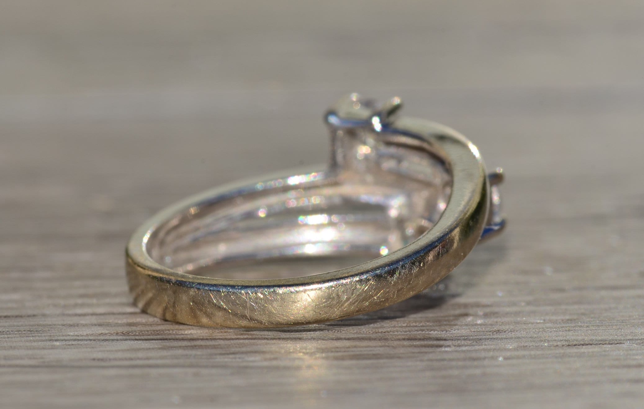 The Livonia: Ladies 14K White Gold Cocktail Ring set with 0.50 CTW Diamonds - Image 5