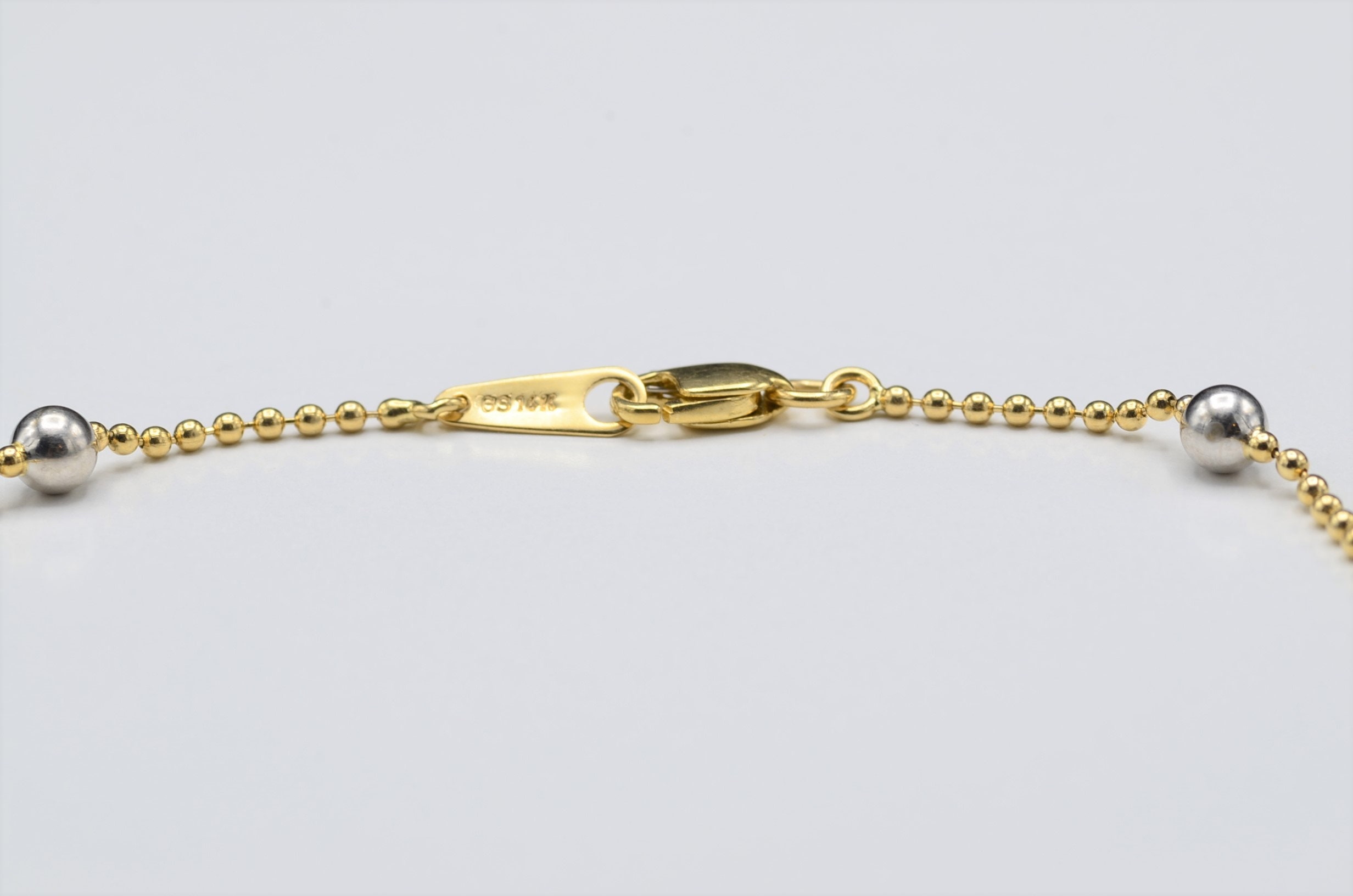 SOLD - The Alanson: Ladies Two Tone 14K Ankle Bracelet - Image 3