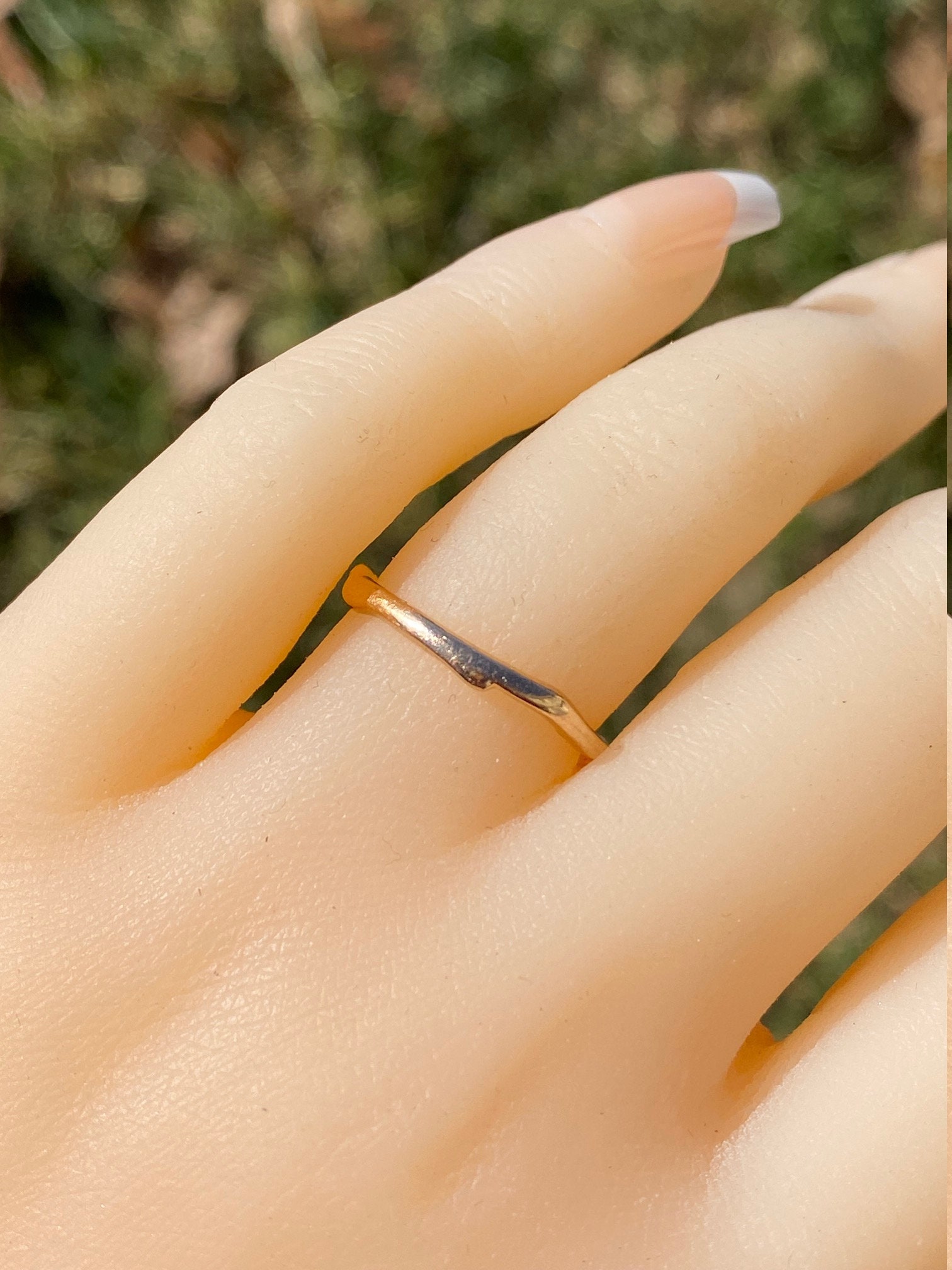 The Needville: Ladies Signed 14K Rose Gold Band set with Diamonds - Image 7
