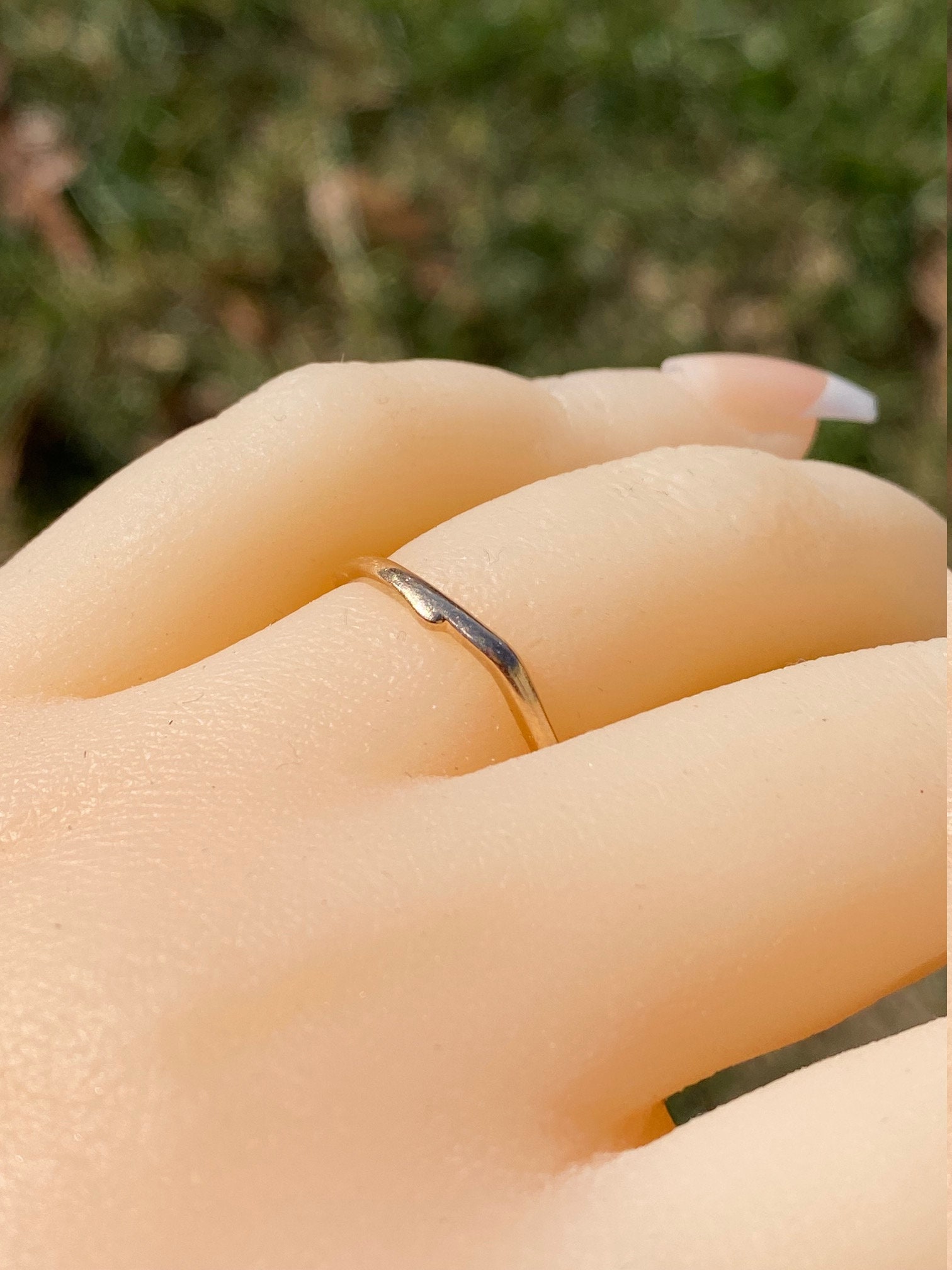 The Needville: Ladies Signed 14K Rose Gold Band set with Diamonds - Image 8
