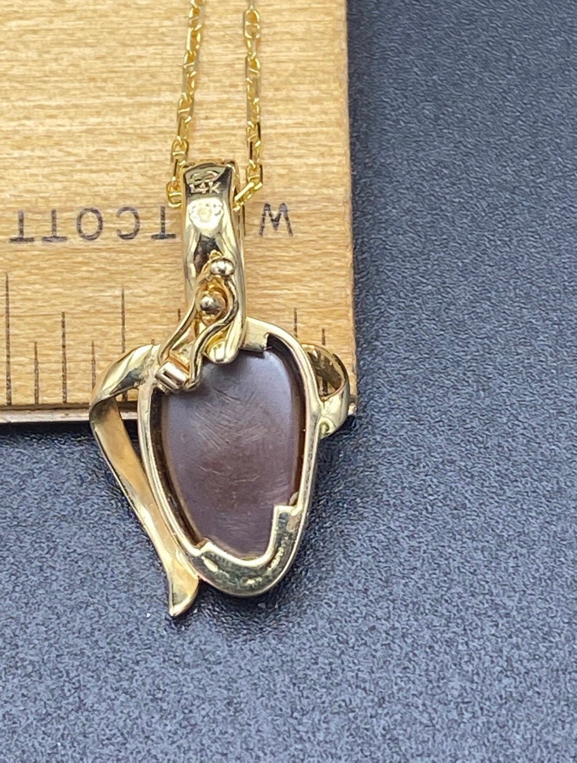 SOLD - The Joplin: Signed Australian Boulder Opal Necklace in Yellow Gold - Image 6