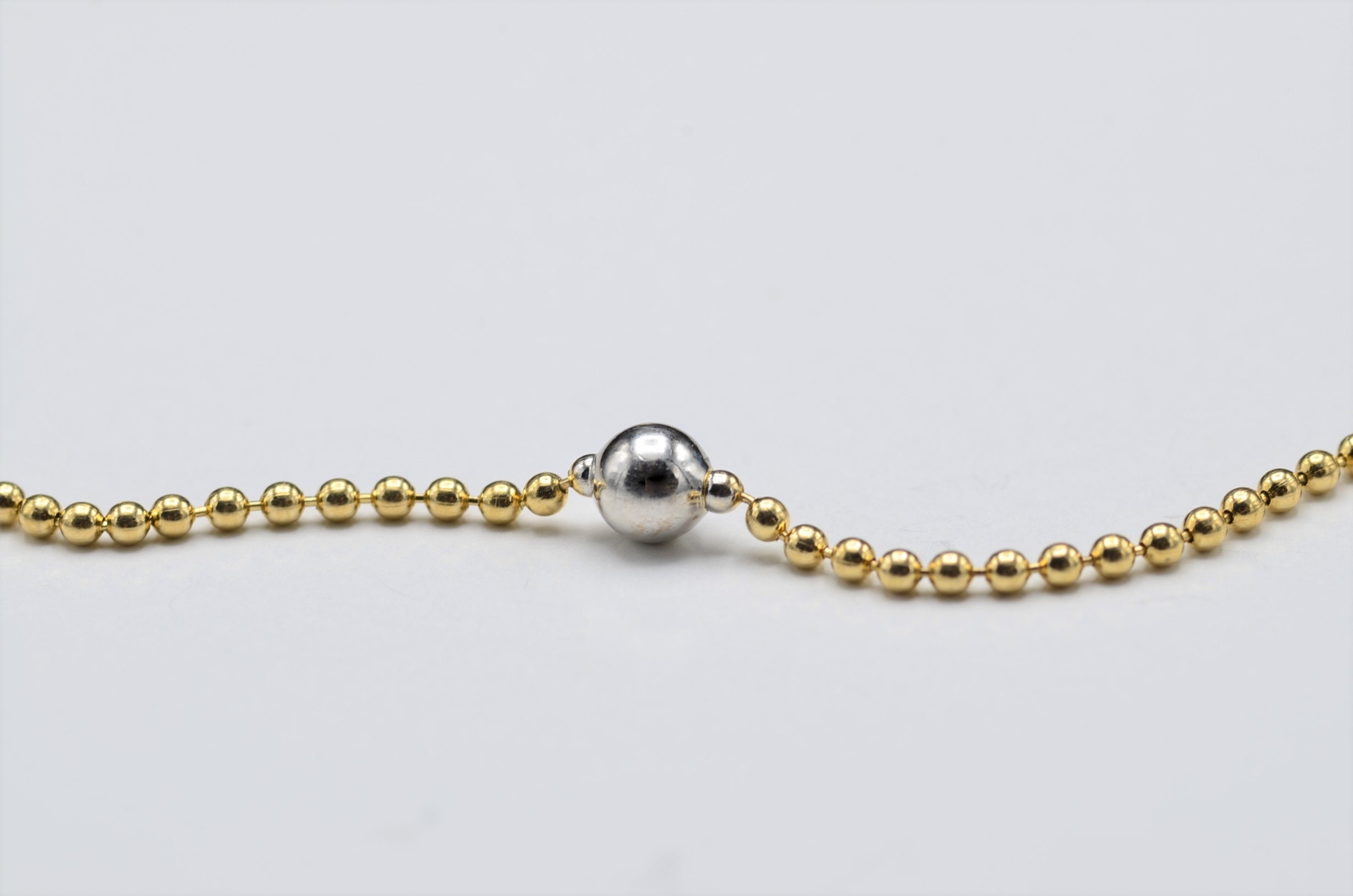 SOLD - The Alanson: Ladies Two Tone 14K Ankle Bracelet - Image 4