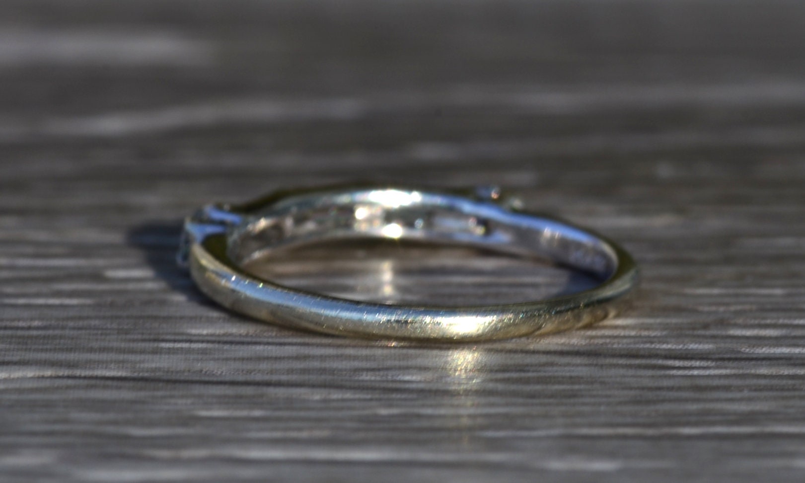 SOLD - The Claiborne: Ladies 14K White Gold Wedding Band set with Diamonds - Image 4