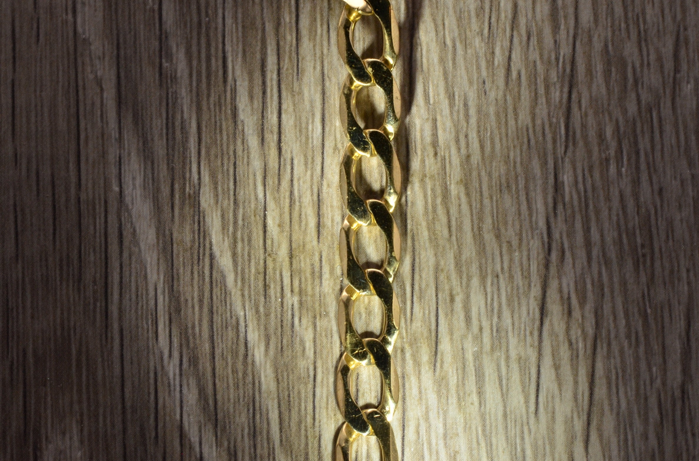 SOLD - The Panola: Ladies Italian Made 14K Yellow Gold Heart Chain - Image 2