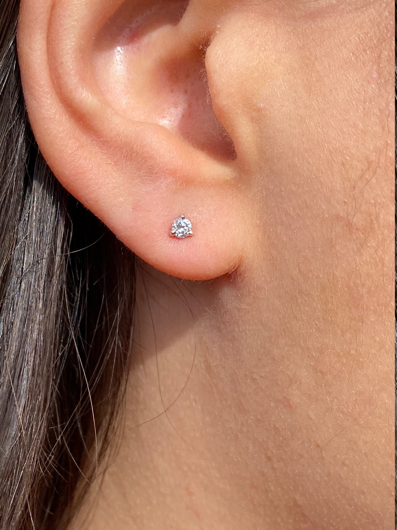 SOLD - The Byron Bay: Martini Set Natural Diamond Studs - Image 4