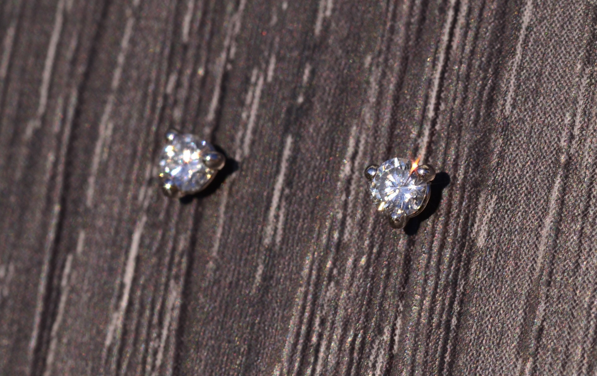 SOLD - The Byron Bay: Martini Set Natural Diamond Studs - Image 3