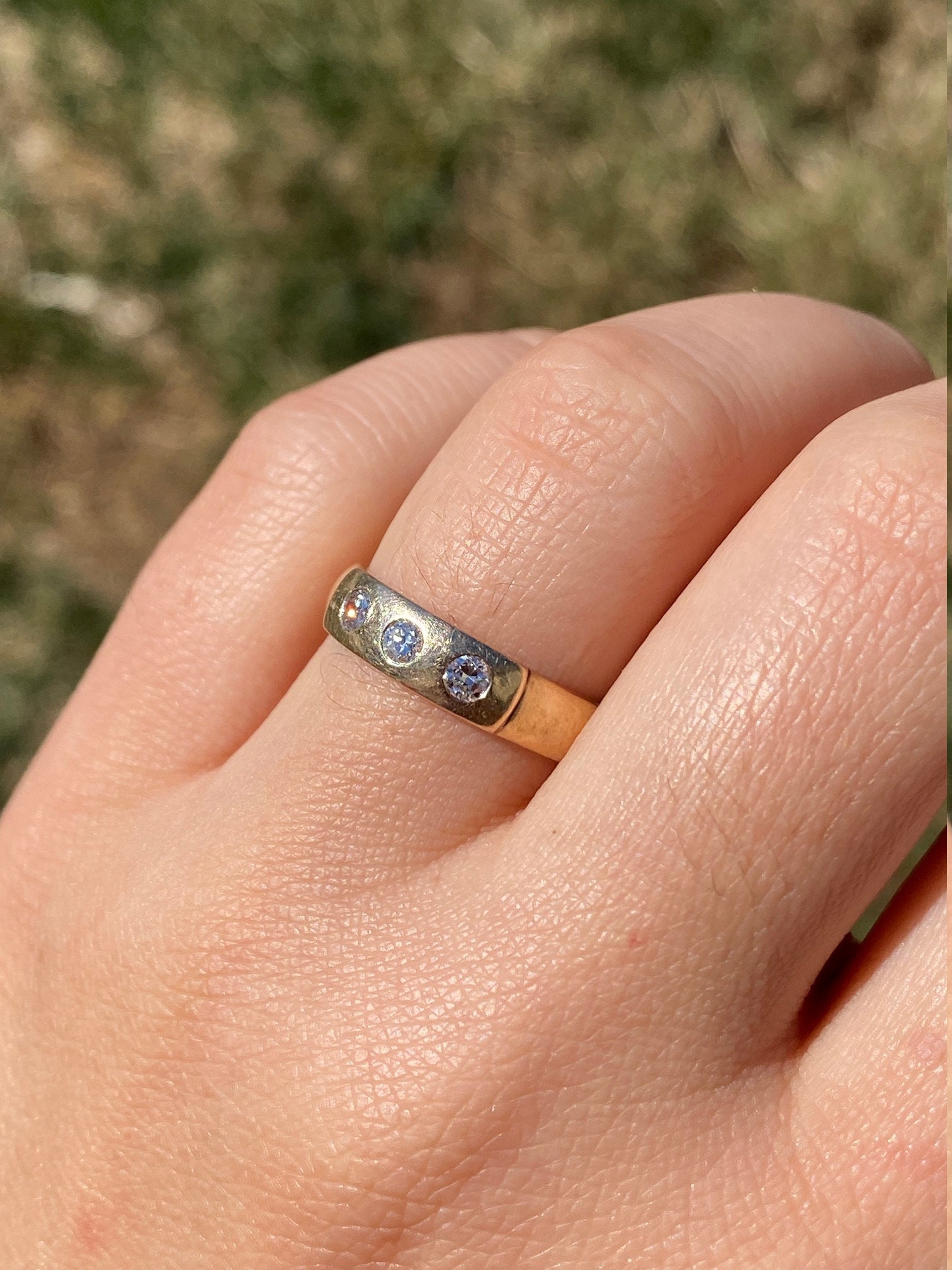 SOLD - The Lakewood: Kopp & McClay Signed Antique Diamond Wedding Band from October 1915 - Image 10