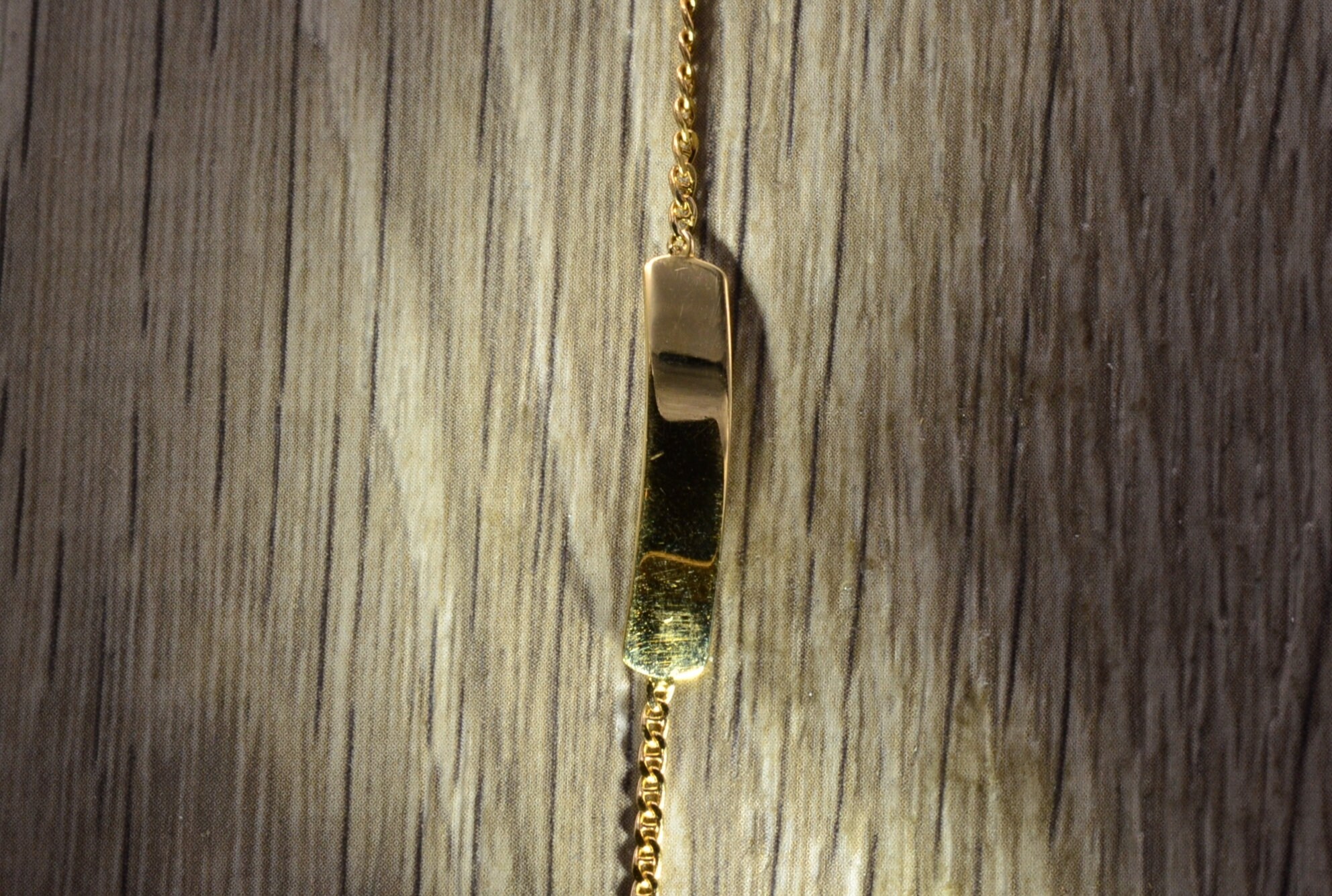 The Montz: Children's 6 Inch ID Bracelet in 14K Yellow Gold - Image 2
