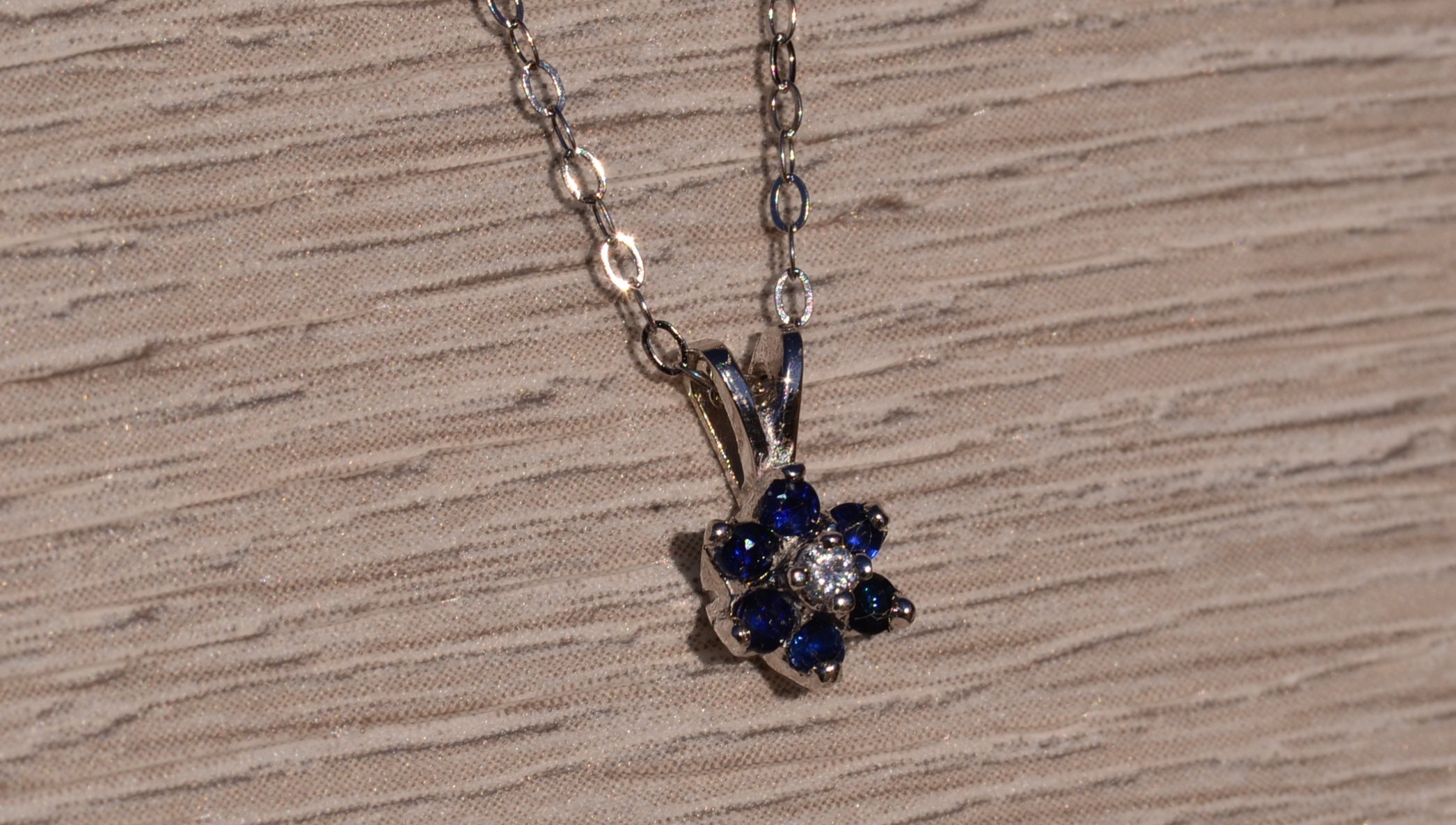 The Kharkiv: Vintage Sapphire and Diamond Necklace - Image 3