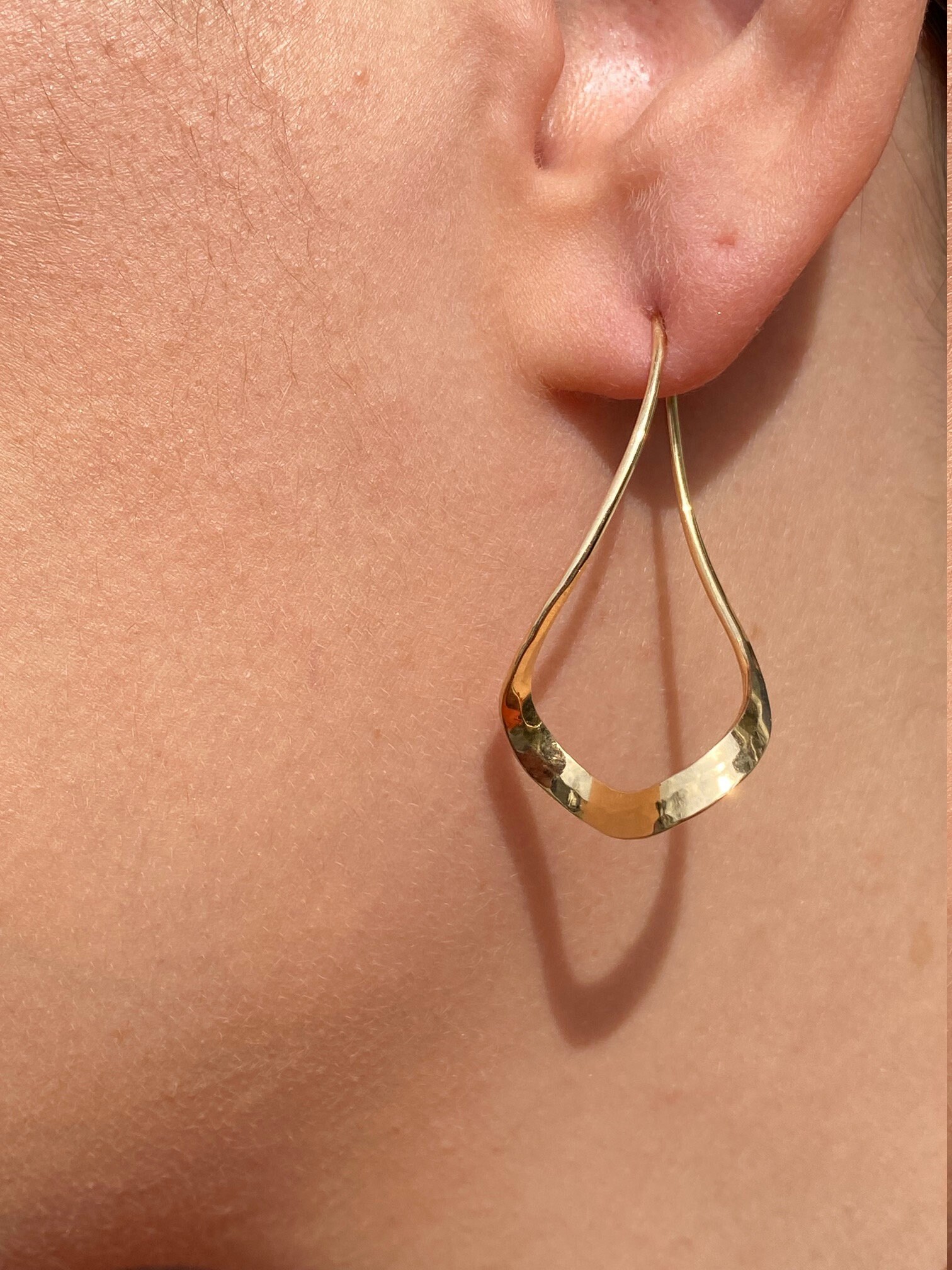 The Costa Mesa: Yellow Gold Twist Earrings - Image 6