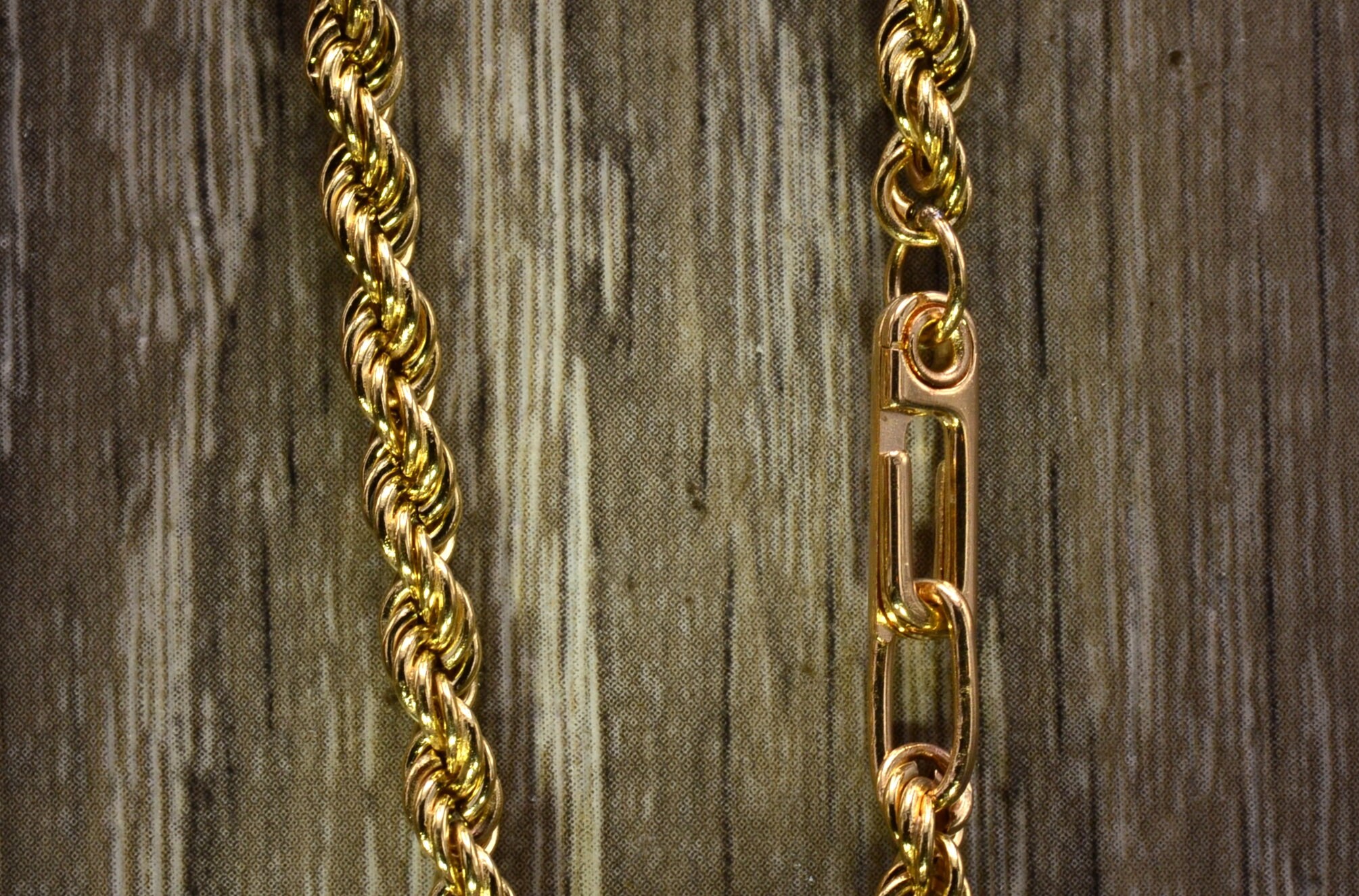 SOLD - The South Gate: Yellow Gold 24 Inch Rope Chain - Image 4